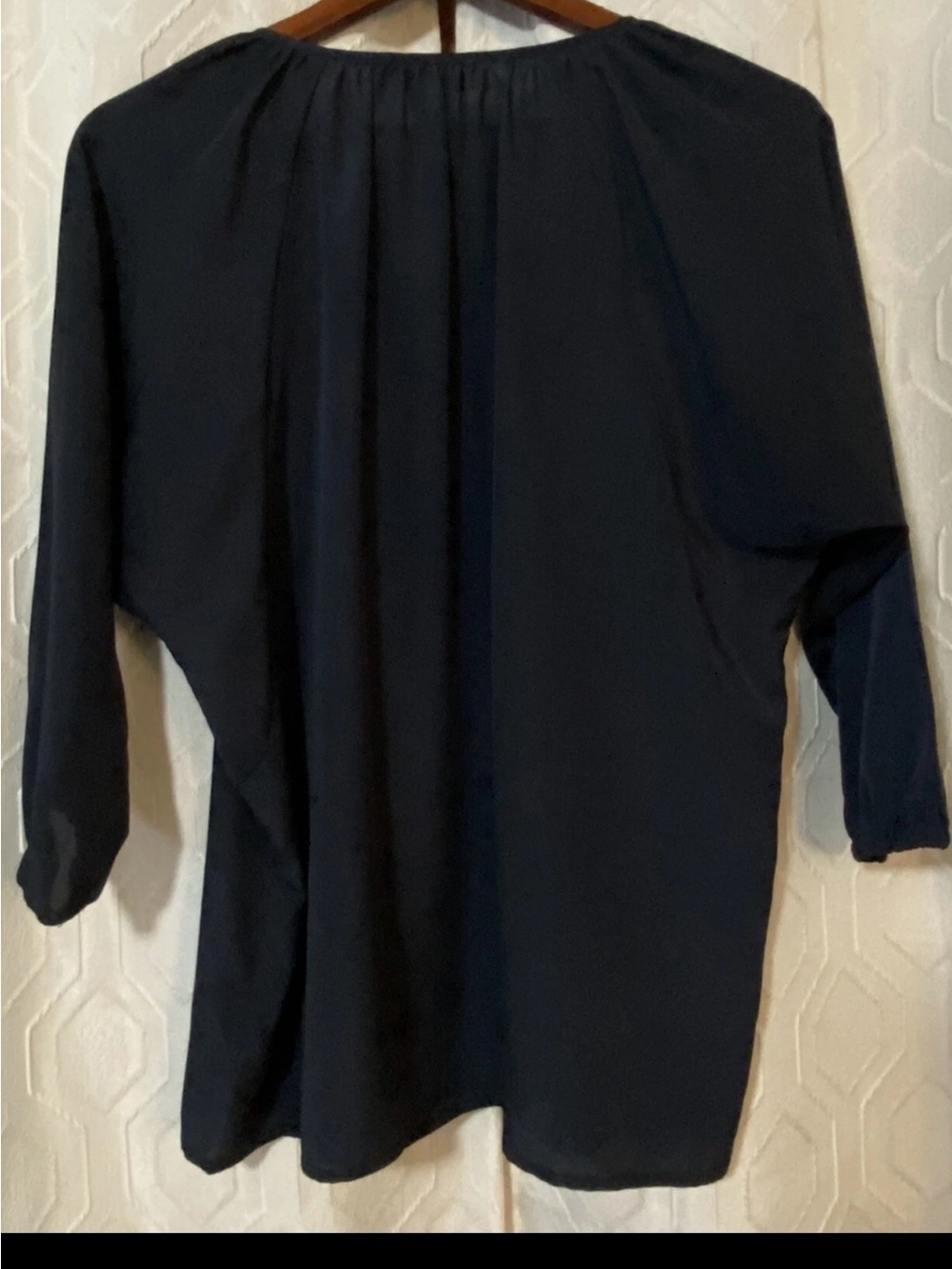Michael Kors navy blue blouse - Picture 5 of 9